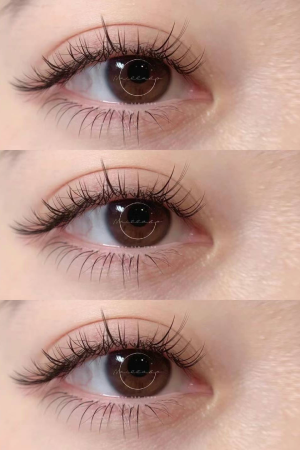 Natural-looking eyelash extensions